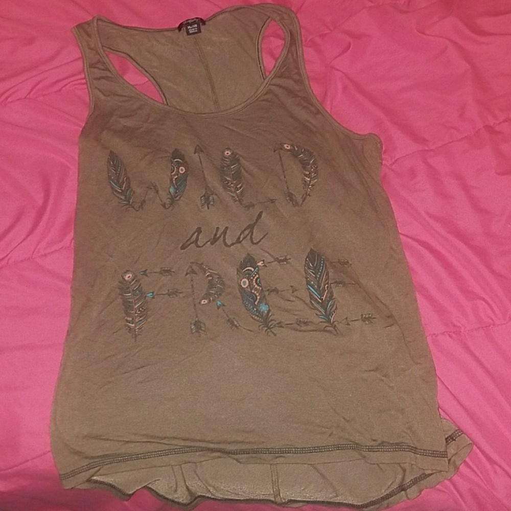 Wild and free tank top